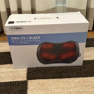 Multi-use Shiatsu pillow massager with heat. Used once, like new!
